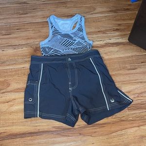 Free Country swim shorts Nike Tank Top Bundle‎ size medium